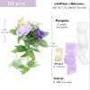 Meldel Wedding Chair Aisle Decorations, Artificial White & Purple Rose Garland with Hanging Ribbons view 2