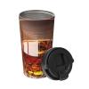 BWLHJKE Insulated Coffee Mug with Flip-Top Lid and Handle, Brown, 16 oz view 1