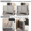Upholstered Faux Leather Headboard with Button Details, Wall-Mounted, Full/California King, Brown view 4