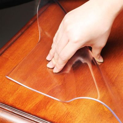Custom-Cut Transparent PVC Chair Mat for Hard Floors, 80/100/120/140 cm Wide