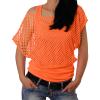 Women's Neon Mesh Top with Tank Top, 80s/90s Party Costume Shirt view 1