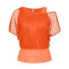 Women's Neon Mesh Top with Tank Top, 80s/90s Party Costume Shirt view 4
