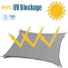 Water-Resistant Sun Shade Sail, UV Protection, 4 x 6 m, Light Gray view 2