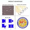 Water-Resistant Sun Shade Sail, UV Protection, 4 x 6 m, Light Gray view 3