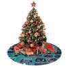 Gaming Controller Pattern Quilted Christmas Tree Skirt view 3