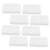 KONTONTY Clear Plastic Storage Boxes, 8-Pack, Flat and Rigid, for Playing Cards and Small Parts view 1