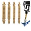 4-Piece Broken Screw Extractor Drill Guide Set, Gold view 2