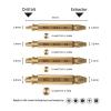 4-Piece Broken Screw Extractor Drill Guide Set, Gold view 3