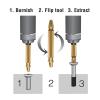 4-Piece Broken Screw Extractor Drill Guide Set, Gold view 4