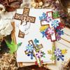 MAYJOYDIY Easter Floral Cross Metal Cutting Dies for Card Making view 3
