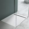 Mai & Mai Mineral Cast Shower Tray 100 x 120 x 4 cm with Drain Assembly 06 view 1