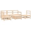 NQJIBUE Home Garden 6-Piece Solid Pine Garden Sofa Set view 2