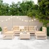 NQJIBUE Home Garden 6-Piece Solid Pine Garden Sofa Set view 3