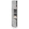 BOWEKAM Home & Garden Bathroom Cabinet, Concrete Gray, 30 x 30 x 190 cm, Wood view 1