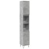 BOWEKAM Home & Garden Bathroom Cabinet, Concrete Gray, 30 x 30 x 190 cm, Wood view 2