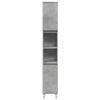 BOWEKAM Home & Garden Bathroom Cabinet, Concrete Gray, 30 x 30 x 190 cm, Wood view 4