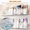 Wall-Mounted Magazine Holder, Transparent Acrylic, 1 Piece, Size L view 3