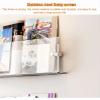 Wall-Mounted Magazine Holder, Transparent Acrylic, 1 Piece, Size L view 4