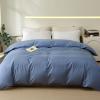 LSZHBSL Cotton Duvet Cover 180 x 220 cm, Deep Purple, with Zipper view 2