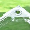 Waterproof PVC Tarp with Eyelets, Transparent, 0.35 mm, 1.8 m x 5.5 m view 2
