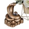 Chinese New Year 2025 Golden Resin Snake Statue view 1