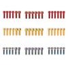 6-Piece Bicycle Stem Bolts, Stainless Steel Hex Socket Handlebar Riser Screws, Red, M6 view 4