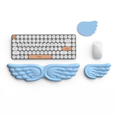 Generic Angel Wing Keyboard and Mouse Wrist Rest Set