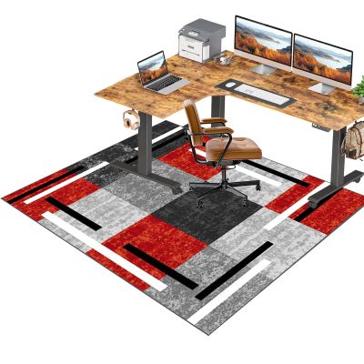 RxiBeFuw Office Chair Mat 60 x 70 cm, Floor Protection Mat for Hard Floors