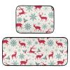 2-Piece Washable Non-Slip Kitchen Mat Set, Anti-Fatigue, Christmas Designs view 1