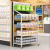 Sturdy Rolling Cart for Chips, Candy, and Snacks, 5-Tier, White, 50 x 27 x 18 cm view 1