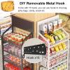 Sturdy Rolling Cart for Chips, Candy, and Snacks, 5-Tier, White, 50 x 27 x 18 cm view 3