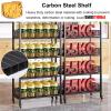 Sturdy Rolling Cart for Chips, Candy, and Snacks, 5-Tier, White, 50 x 27 x 18 cm view 4
