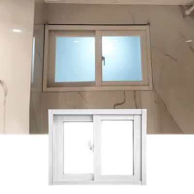Vibeo Aluminum Sliding Basement Window with Screen, Tempered Glass, 42 x 19 in