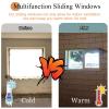 Vibeo Aluminum Sliding Basement Window with Screen, Tempered Glass, 42 x 19 in view 3