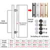 Generic Sliding Door Handle for Barn Doors, Gold, 50 cm view 3