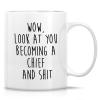 HSIRYAOHD Funny Chief Mug, 325 ml Ceramic Coffee Mug, Chief Promotion Gift view 1