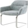 Pejo-Flex Cantilever Dining Chair, Pastel Blue Chenille view 1