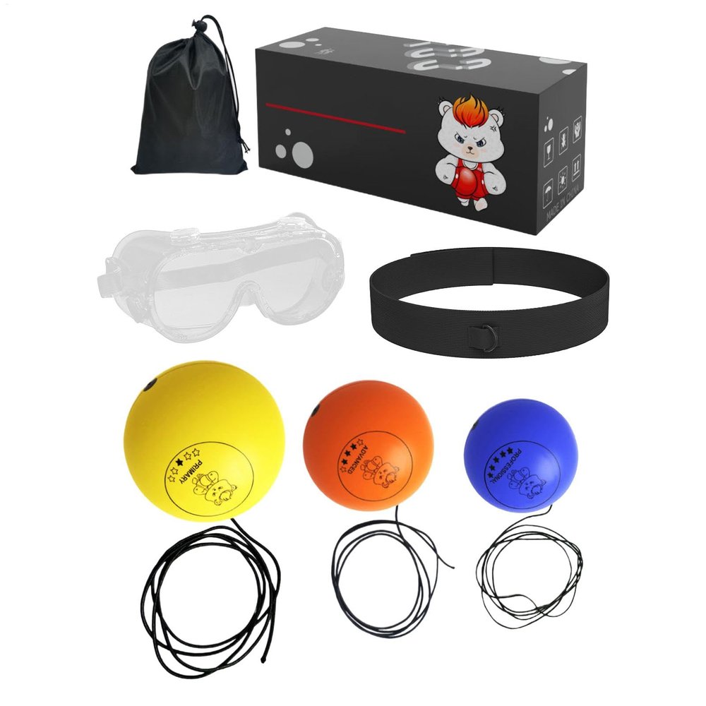Boxing Reflex Ball Training Set with Headband