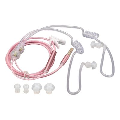 Brrnoo Air Tube Headphones, Noise-Reducing, Portable Binaural 3.5 mm Headset