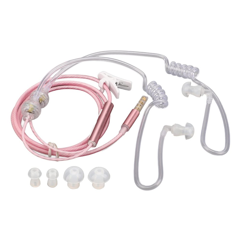 Brrnoo Air Tube Headphones, Noise-Reducing, Portable Binaural 3.5 mm Headset