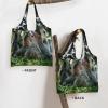 Eco-Friendly Canvas Tote Bag with Ring-Tailed Lemur Design, 36 x 32 cm, Black, One Size view 3