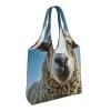 Kingww Eco-Friendly Curious Sheep Canvas Tote Bag, Charming, Durable and Multifunctional, 36 x 32 cm, Black, One Size view 2