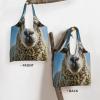 Kingww Eco-Friendly Curious Sheep Canvas Tote Bag, Charming, Durable and Multifunctional, 36 x 32 cm, Black, One Size view 3