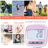 Pedometer, Step Counter and Running Counter with 3D Sensor, Calorie and Distance Tracking, and Weight Setting for Running, Fitness and Hiking (Pink) view 3