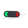 Office Toilet Signs, Occupied/Available, 6-Piece Acrylic Set, Black view 2