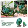ifundom Small Green Resin Peacock Figurines, 2 Pieces, Garden Miniatures view 4