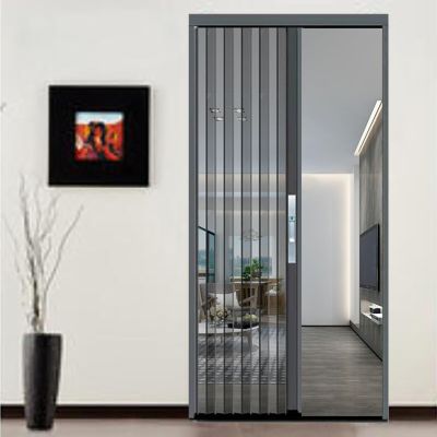 Retractable Accordion Folding Screen Door, 203 × 244 cm