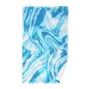 KLL Cotton Hand Towel, Geometric Pattern, Blue, 40.6 x 71.1 cm view 1