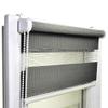 No-Drill Double Roller Blind, Day & Night, Clamp-Fit, 73 x 230 cm, Anthracite, Voppi view 1