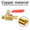 LIUZIIHAYIN 10-Piece Ball Valve Hose Barb Connector, 4–12 mm, Copper Pipe Fitting, Male Thread Adapter, 1/8", 1/4", 1/2" (8 mm Tube, 1/2", 10 PCS) view 3